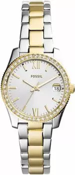 Часы SCARLETTE MINI ES4319 подлинные импортные серебряные [Fossil] женские