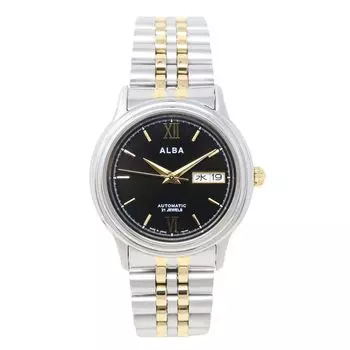 Часы Seiko Alba Автоматические механические Сделано в Японии Металлический браслет Календарь Дата День недели Нержавеющая сталь Аналоговые SEIKO ALBA Сделано в Японии