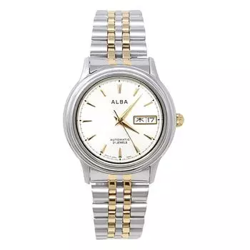 Часы Seiko Alba Автоматические механические Сделано в Японии Металлический браслет Календарь Дата День недели Нержавеющая сталь Аналоговые SEIKO ALBA Сделано в Японии