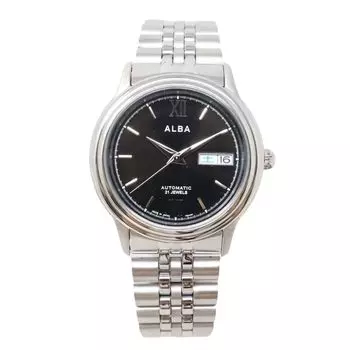 Часы Seiko Alba Автоматические механические Сделано в Японии Металлический браслет Календарь Дата День недели Нержавеющая сталь Аналоговые SEIKO ALBA Сделано в Японии
