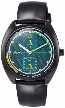 Alba Fusion Retro Futuristic Color Taste Green Dial Curved Hardlex Reinforced Waterproof для повседневной жизни AFSK403 Black [Seiko Watch] 90-е (10 АТМ)