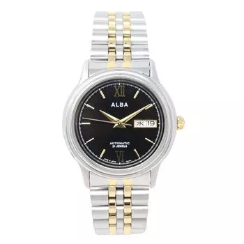 часы seiko часы Aruba с автоматическим заводом механические сделаны в Японии мужские металлические браслеты календарь дата день недели нержавеющая сталь аналоговые SEIKO ALBA СДЕЛАНО В