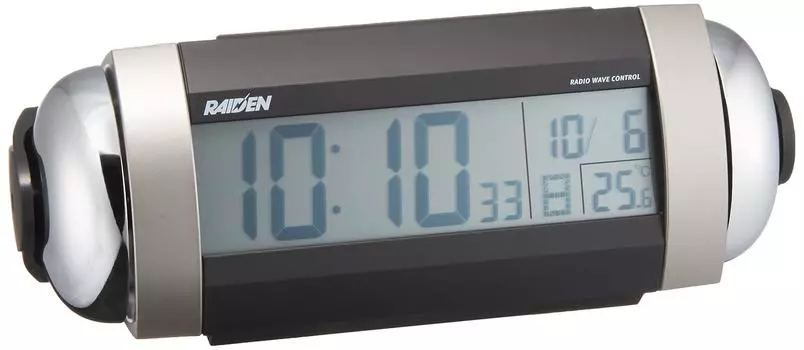 Часы Seiko Часы Seiko Будильник Радиоволновой Цифровой Громкий Звонок PYXIS RAIDEN Серебристый Металлик NR530S SEIKO