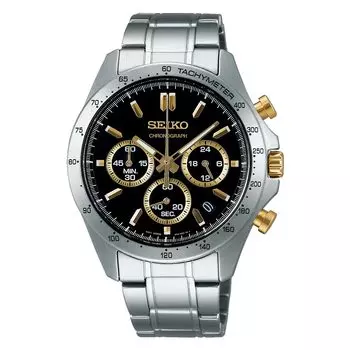 [Часы Seiko] Часы Seiko Selection Quartz Chronograph (3 горизонтальных глаза) SBTR015 Мужской серебристый