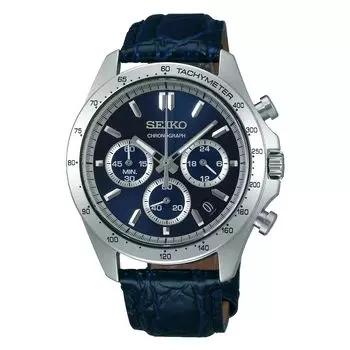 [Часы Seiko] Часы Seiko Selection Quartz Chronograph (3 горизонтальных глаза) SBTR019 Мужской темно-синий