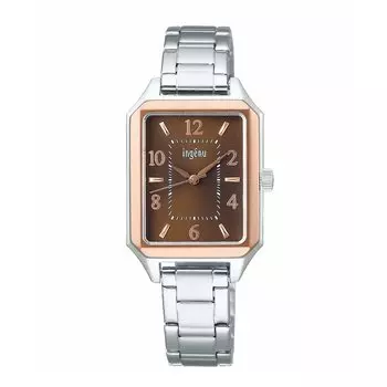 [Часы Seiko] Кварцевые часы Angenie Square AHJK466 женские серебристые