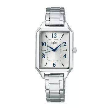 [Часы Seiko] Кварцевые часы Angne Square AHJK468 женские серебряные серебряный