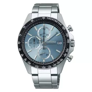 [Часы Seiko] Наручные часы Seiko Selection Quartz Chronograph (Вертикальные три глаза) SBTR029 Мужской серебряный