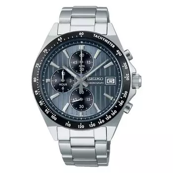 [Часы Seiko] Наручные часы Seiko Selection S Series Мужские кварцевые хронографы на батарейках (Вертикальные три глаза) SBTR041 Серебро