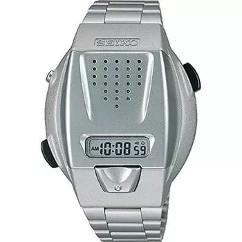 Часы Seiko наручные часы Voice Digital Watch кварцевые Hardlex SBJS001 серебристые серебряный