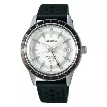 Часы SEIKO Presage Style 60-х SSK011 с автоматическим механизмом GMT SARY231 / SSK011J1 белый