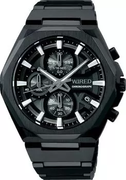 [Часы Seiko] Проводные часы Reflection Chronograph AGAT449 мужские черные