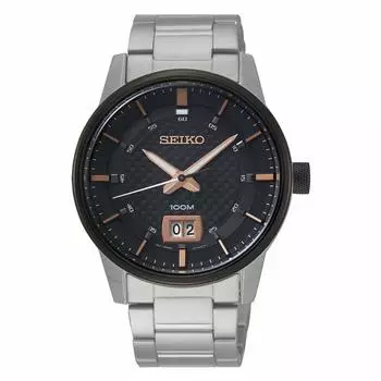 Часы SEIKO Quartz SUR285P1 Black Silver Overseas Model [Seiko] Мужские [Повторный импорт]