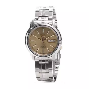 Часы Seiko с автоматическим циферблатом цвета шампанского, из нержавеющей стали, SNKL81K1 [Seiko] Мужские [Товар]