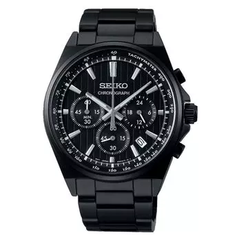 Часы Seiko Selection S Series Battery Operated Quartz Chronograph SBTR037 Black [Seiko Watch] Мужские