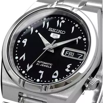 Часы SEIKO SNK063J5 SEIKO5 Automatic Black Silver Мужские