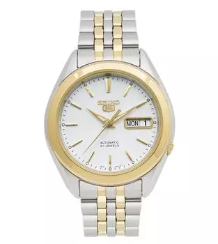 Часы Seiko SNKL24K1 с автоматическим двухцветным циферблатом [Seiko] с белыми мужскими [Товар]