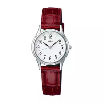 Часы Seiko Watch Alba женские кварцевые из нержавеющей стали, водонепроницаемые, для повседневной жизни, аналоговые SEIKO ALBA (5 АТМ) (АЕГК434 (Циферблат белый, корпус