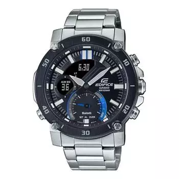 Часы серебристые с подключением по Bluetooth мужские, Silver Bluetooth Connect Men s Watch, Casio