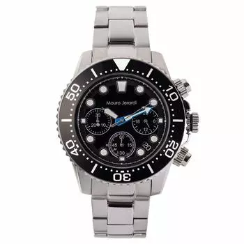 Часы Серебряные [Mauro Geraldi] MJ065-1 Мужские чёрный