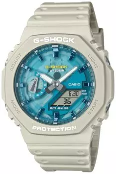 Часы серии ДЕНЬ И НОЧЬ Экологически чистые материалы Бежевый [Casio] G-Shock []OASIS GA-2100AS-5AJF Мужские