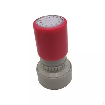 Часы-штамп круглый учитель DIY ремесла время канцелярские принадлежности для планировщика альбомов Blue Ink