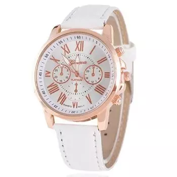 Часы Симпатичные женские аналоговые часы с кожаным ремешком Красочные повседневные простые популярные дешевые доступные мужские