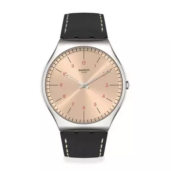 Часы SMART STITCH SKIN Irony 42 SS07S118 Black [Swatch] Мужские серый