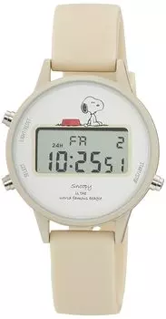 Часы Snoopy Digital силиконовый ремень [Fieldwork] PNT025-1 женские Off-White белый