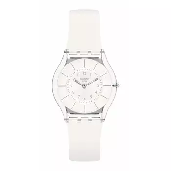 Часы СНОВА БЕЛАЯ КЛАССНОСТЬ Прозрачный [Swatch] SS08K102-S14 белый