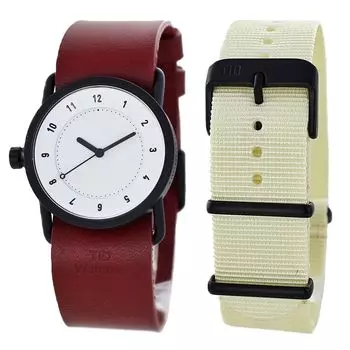 Часы со сменным ремешком для мужчин и сменным кожаным корпусом NATO включают часы TID [Tid Watches] Женские, унисекс, поясные, портативные, чехол,