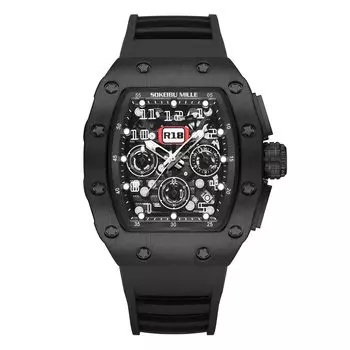 Часы SOKEIBU MILLE Skeleton Omeco Watch Eye Clock Homage Watch Роскошные часы мужские мужские (СОКЕЙБУ МИЛЛЕ)