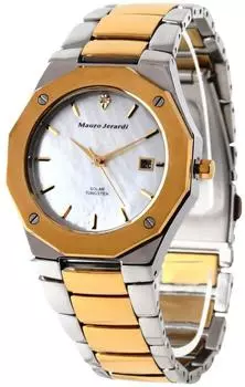 Часы Solar 1P Diamond Tungsten Calendar Gold [Mauro Geraldi] MJ032-2