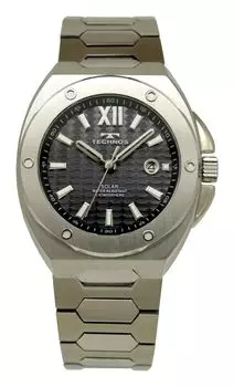 Часы Solar Date T9C04SB Silver [Technos] Мужские чёрный