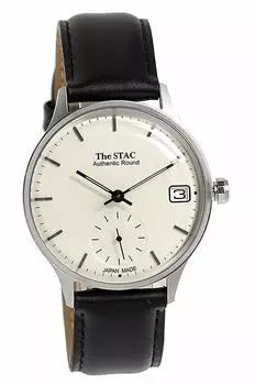 Часы STAC Made in Japan, аутентичные, круглые, 36 мм, классические [The Stack], мужские, женские [Item] чёрный