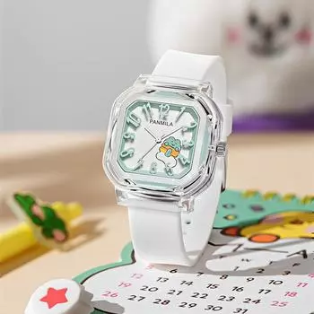 Часы студенческие Vitality кварцевые часы с силиконовым ремешком женские часы