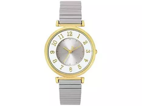 Часы Sun Flame J-AXIS BL1193-GY женские, серые, из нержавеющей стали, ремень-гармошка НОВЫЙ