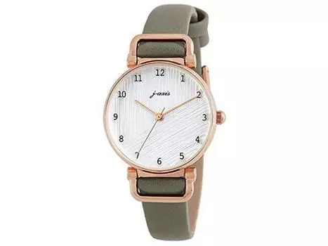 Часы Sun Flame J-AXIS BL1211-GR женские с зеленым ремешком из искусственной кожи и белым циферблатом, НОВЫЕ