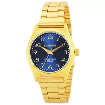 Часы Sun Flame Unisex MJG-FA02-GBL Round Gold Analog