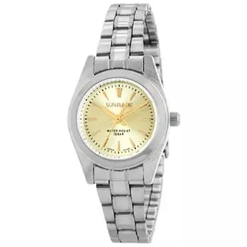 Часы Sun Flame Unisex MJL-FA01-SG Round, серебристые, аналоговые
