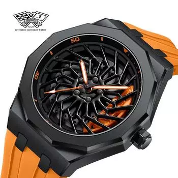 Часы SVJ Wheel Hub Мужские BWM I8 Модифицированная тема Ultra Run Светящиеся кварцевые гидравлические