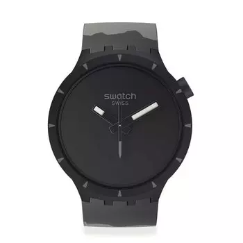 Часы Swatch BIG BOLD BIOCERAMIC BASALT SB03B110 Черный [Swatch] чёрный
