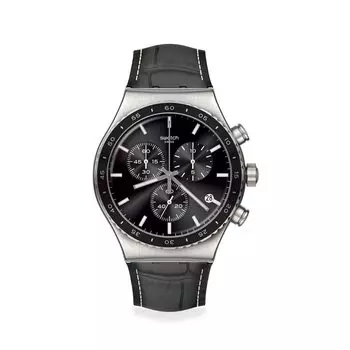 Часы Swatch CARBONIUM DREAM New Irony Chrono YVS495 Black [Swatch] Мужские чёрный