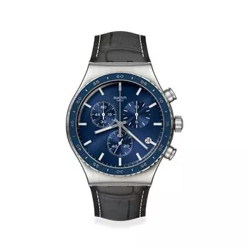 Часы Swatch COBALT LAGOON New Irony Chrono YVS496 Black [Swatch] Мужские синий