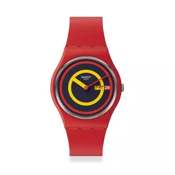 Часы SWATCH CONCENTRIC RED ЯНВАРСКАЯ КОЛЛЕКЦИЯ SO28R702 Красный [Swatch] красный