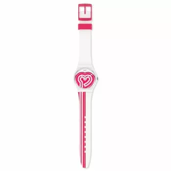 Часы SWATCH DAY GW214 White [Swatch] ДЕНЬ ВАЛЕНТИНА белый