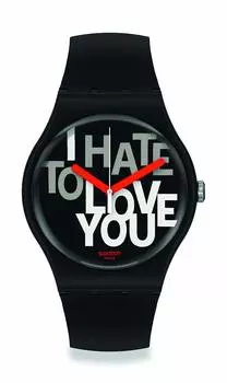 Часы SWATCH DAY SUOB185 Black [Swatch] ДЕНЬ ВАЛЕНТИНА чёрный