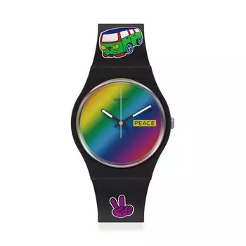 Часы Swatch GO WITH THE Gent SO31B101 Black [Swatch] BOW чёрный