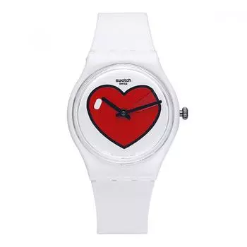 Часы SWatch Gw718 Valentine s Day LOve O CLOCK Public из уретана GW718