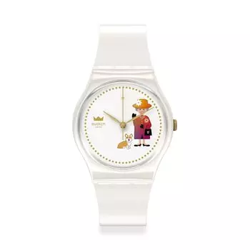 Часы Swatch HOW MAJESTIC Gent GZ711 White [Swatch] белый